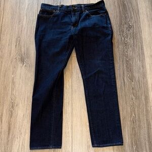 J. Crew Factory Men's Dark Blue Straight-Leg Jeans
